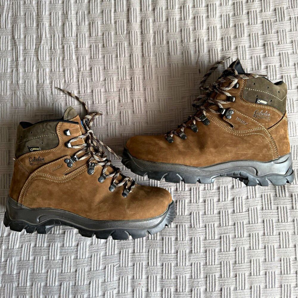 Cabelas by Meindl Gore-Tex Boots Mens 11.5 EE Wide Leather Hiking Germany
